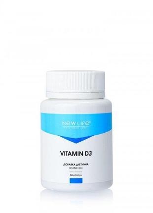 Вітамін d3 vitamin d3 нове життя/ new life 60 капс.