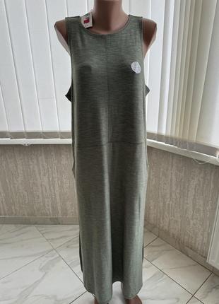 Супер стильный сарафан платье marks m &amp; s крутое хаки8 фото
