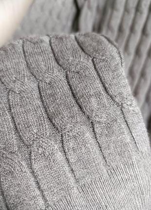 Серый мягкий свитер косичка от zara, разом m-l*5 фото