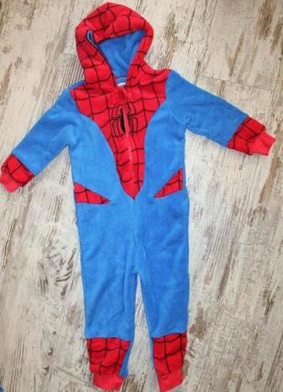 Ромпер комбинезон человек паук на 4-5 лет  пижама