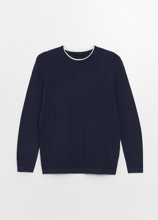 Lcw casual в'язаний чоловічий светр з круглим вирізом - s