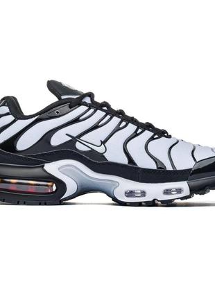 Кроссовки мужские nike air max plus tn white black4 фото