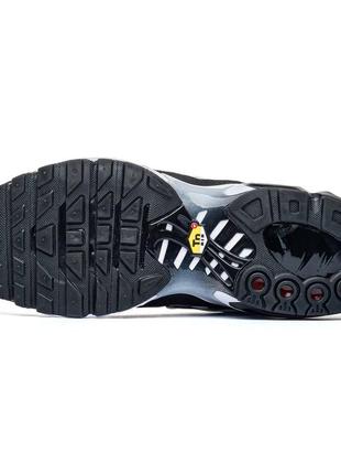 Кросівки чоловічі в стилі nike air max plus tn white black6 фото