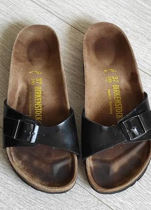 Шлепки birkenstock 37 24 см germany ортопедические