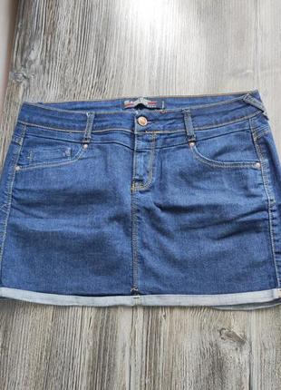 Юбка джинсовая,размер m-38стан новой1 фото