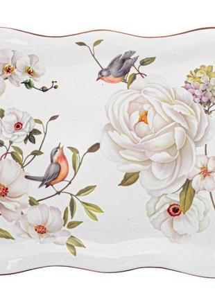 Блюдо з ручками "райський сад" 35см