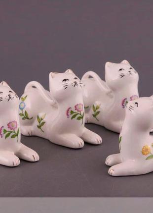 Комплект фігурок декортивных "кішки" 9 см з 4 шт1 фото
