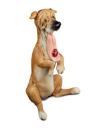 Фігурка декоративна "собака-улыбака" 11см