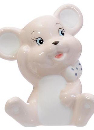 Фігурка декоративна "мишка" 9,5 см (упак=6шт.)