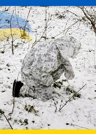 Тактичний костюм маскувальний маскхалат зимовий multicam alpine1 фото