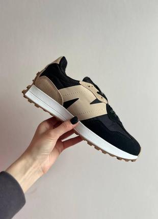 Кроссовки new balance 327 black &amp; beige