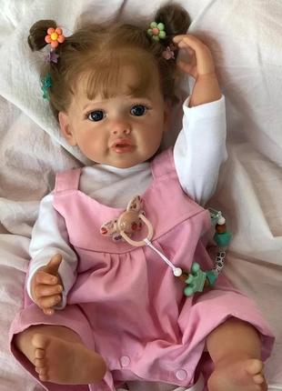 Силіконова колекційна лялька реборн reborn дівчинка ліза (віні...