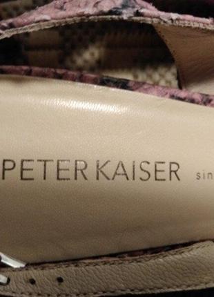 Натуральні шкіряні босоніжки peter kaiser 41 розмір оригінал.4 фото