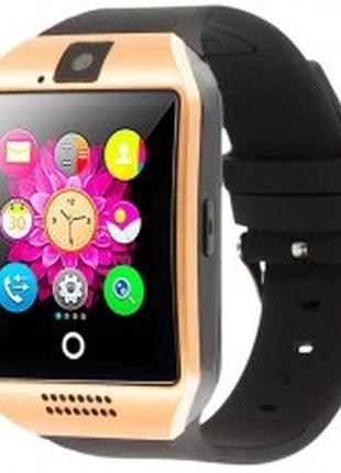 Розумний смарт-годинник smart watch phone q18 золотий