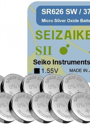 Оксид-срібно-цинкова батарейка seizaiken "таблетка" 377/sr626s...