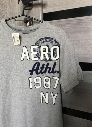 Футболка с принтом с нашивками aeropostale3 фото