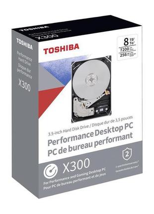 Toshiba x300 8tb 7200 rpm 256mb cache sata 6.0 gb/s 3