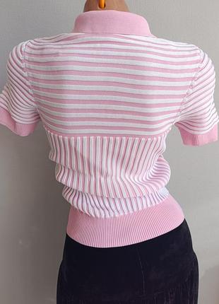 Sale! трикотажна блуза в рубчик в стилі 80-х р.2 фото