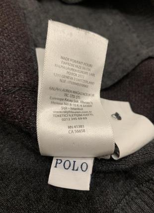 Кардиган polo ralph lauren сірий светр на ґудзиках8 фото