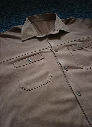 Рубашка на длинный рукав летняя/рубашка коричневая/рубашка коричневая2 фото