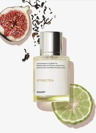 Парфюмированная вода унисекс dossier citrus tea вдохновлена tle labo fragrances’ thé noir 291 фото