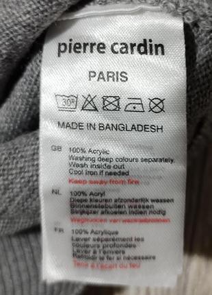 Мужской свитер / pierre cardin / серый тонкий свитер / кофта / мужская одежда / чоловічий одяг /4 фото