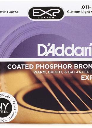 Струни для акустичної гітари d'addario exp26 phosphor bronze c...