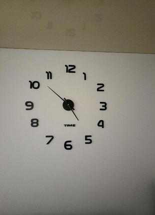 Годинник настінний 3д diy clock від 50 до 120см 002bs (арабськ...2 фото
