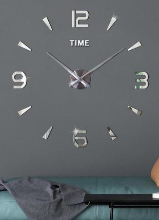 Настінні годинники 3д великі безкаркасні diy clock від 70 до 1...