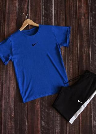 Летний мужской спортивный костюм футболка и шорты nike1 фото