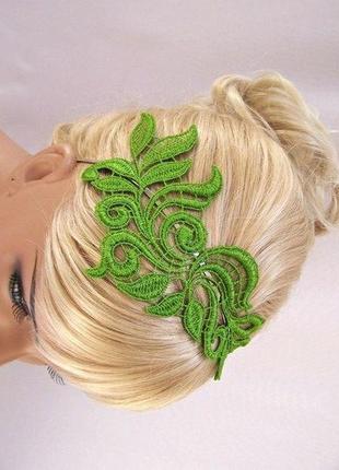 Обідок для волосся мереживо, квіти. пов'язка для волосся на ви...