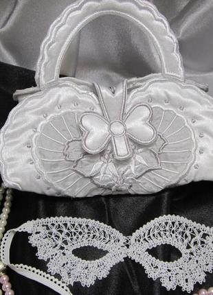 Авторська сумка весільна "серце". ручна робота, в єдиному прим...