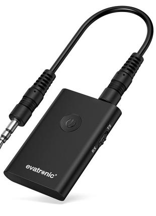 Bluetooth-адаптер evatronic, 2-в-1 прийому та надсилання v5.0, бездротовий 3,5-мм адаптер aux