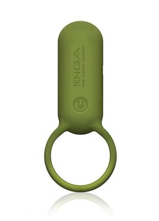Эрекционное кольцо с вибрацией svr tenga, хаки, 3.1 см китти