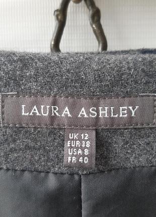 Напівшерстяна спідниця з вишивкою а-силуету laura ashley, розмір 10/128 фото