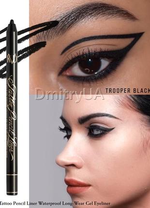 Стійкий контурний олівець підводка для очей kat von d tattoo pencil liner trooper black kvd2 фото