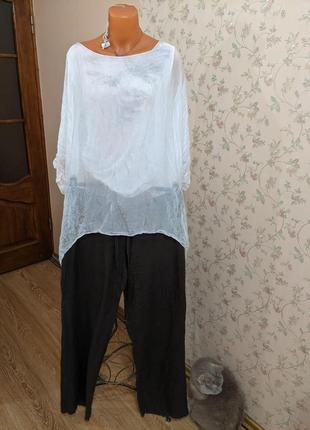 Штани льон