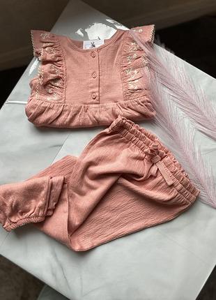 Костюмчик на деточке h&amp;m, костюм h&amp;m летний, костюм на лето для девочки