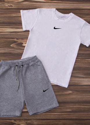 Летний мужской спортивный костюм футболка и шорты nike1 фото