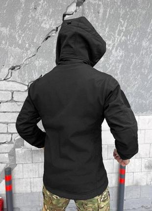 Тактична куртка софтшел kord second generation black вт78048 фото