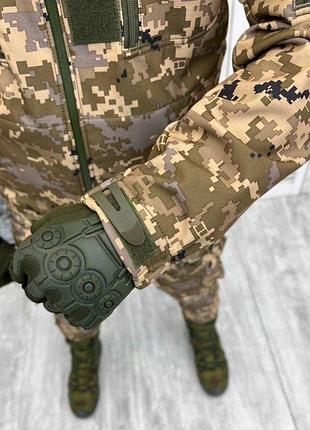Тактичний костюм софтшел піксель false 4