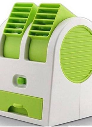 Вентилятор, освіжувач повітря — mini fan my-0199 зелений