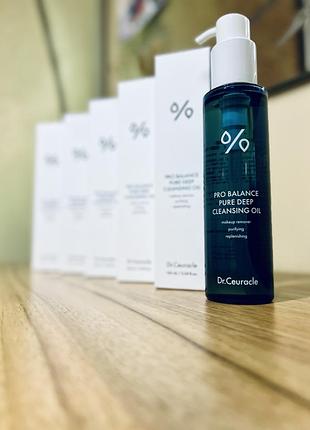 Очищающее гидрофильное масло с пробиотиками dr. ceuracle pro balance cleansing oil