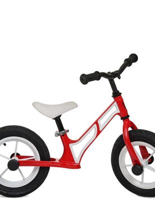 Біговел profi kids humg1207a-2 колеса 12 дюймів червоно-білий