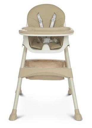 Стільчик для годування bambi m 4136-2 beige4 фото