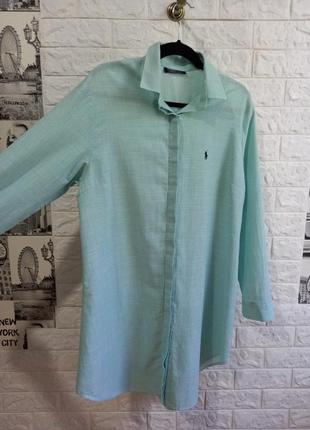 Рубашка туника, рубашка 100% хлопок polo by ralph lauren6 фото