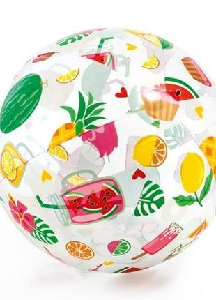 Мяч надувной intex фрукты 59040-1