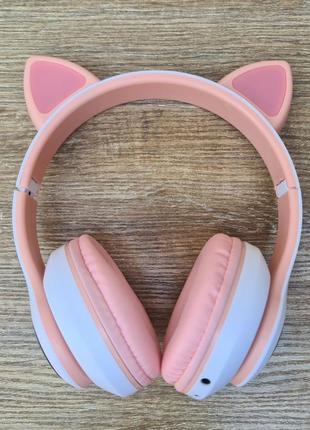 Бездротові навушники дитячі з вушками stn 28 pink