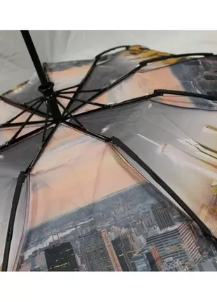 Зонт, парасолька з подвійним покриттям купола, спиці карбон, анти-вітер, 7066 фото