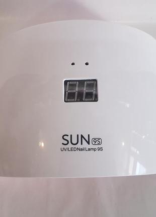 Лампа для манікюру uv/led sun 9s 24вт c дисплеєм ультрафіолетова2 фото